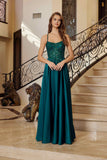 Nox Anabel A1725 Stretch Satin A-Line Dress
