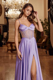 Nox Anabel A1738 Long A-Line Strapless Boned Corset Prom Dress