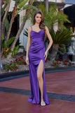 Nox Anabel A1742 Fitted Stretch Satin Evening Prom Gown