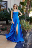 Nox Anabel A1744 Elegant Stretch Satin A-Line Evening Dress