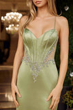 Nox Anabel A1751 Fitted Stretch Satin Open Strappy Back Prom Gown