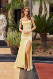 Nox Anabel A1753 Fitted Stretch Satin Strapless Prom Gown