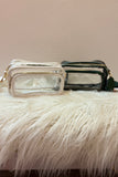 Chic Clear Double-Zip Crossbody Bag