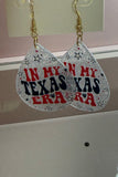 In My Texas Era Glitter Teardrop Earrings