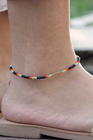Orange Jade Jamaica Anklet