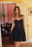 Nox Anabel A843 Short Strapless Sequin A-Line Dress