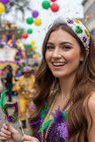 King Cake Sweetheart Topknot Beaded Headband