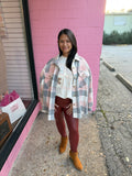 Pink Plaid Shacket