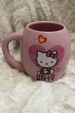 Pink Kitty Hearts Ceramic Mug