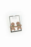 Gingerbread Man Holiday Earrings