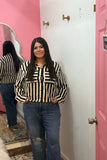 Boss Babe Power Stripe Button Down