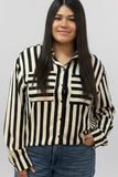 Boss Babe Power Stripe Button Down