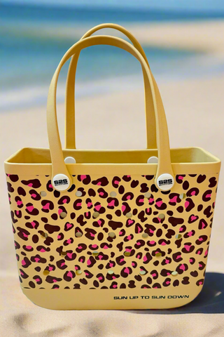Venture Sack Tan & Pink Leopard Medium - S2S Outfitters