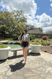 Coastal Starlet Nautical Knit Top