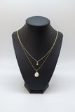 Pearl Drop Layered Necklace