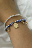 Coquette Blue Belle Ceramic Charm Bracelet Set