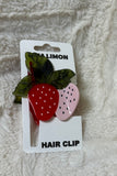 Sweet Strawberry Hair Claw Clip