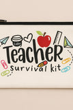 Teacher Survival Kit Zip Pouch Bag