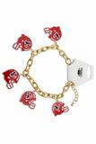 Texans Game Day Helmet Charm Bracelet