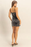 NYE Party Sparkle Sequin Bodycon Mini Dress