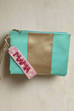 Mama Sequence And Beaded Wristlet Keychain