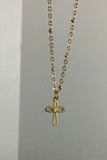 Kids Cross Rhodium Necklace