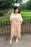 Golden Hour Garden Midi Dress