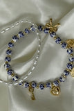 Coquette Blue Belle Ceramic Charm Bracelet Set