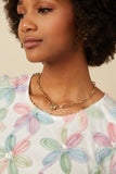 Pastel Petal Mommy + Me Mesh Top