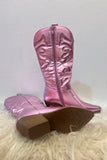 Space Cowgirl Metallic Boots