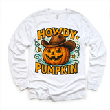 Howdy Pumpkin Western Halloween Shirt - Halloween Tee