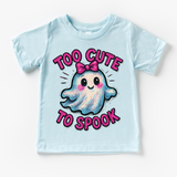 Too Cute To Spook Halloween Shirt - Girls Halloween Tee