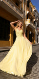 Nox Anabel C1462 Long A-Line Flowy Chiffon Embroidered Lace Dress
