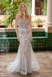 Nox Anabel C1606 Fully Sequin Tulle Sleeveless Mermaid Gown