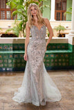 Nox Anabel C1606 Fully Sequin Tulle Sleeveless Mermaid Gown