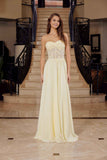Nox Anabel C1617 Strapless Applique Corset with Chiffon Skirt Dress
