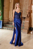 Nox Anabel C1625 Enchanting Long Dress Sequin See-Through Boned Waistline