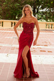 Nox Anabel C1630 Glitter Satin Sequin Lace Up Bodice Dress