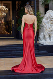 Nox Anabel C1830 Embellished Illusion Bodice Strapless Prom Gown