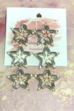 Three Tiered Star Drop Earrings