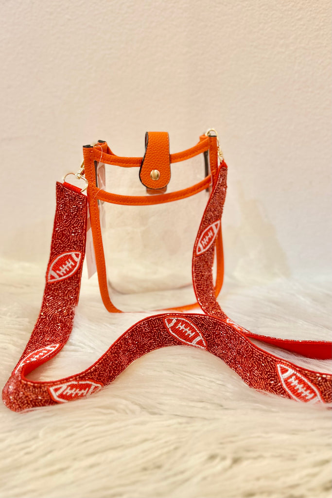 Beaded Red Raiders Purse Strap~Clearance