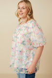 Pastel Petal Mommy + Me Mesh Top