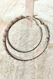 Pearl Luxe Sparkle Hoop Earrings