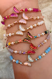 Butterfly Dream Adjustable Beaded Bracelet