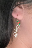 Happy Holidays Drop Earrings