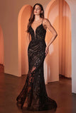 Ladivine CC0389 Dress Lace Embellished Fitted Gown
