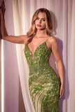Ladivine CC0389 Dress Lace Embellished Fitted Gown