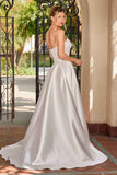 Ladivine CC511W Strapless A-Line Off White Bridal Gown