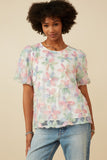 Pastel Petal Mommy + Me Mesh Top