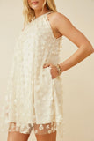 Summer Petals Floral Mesh Mini Dress